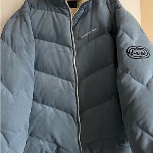 VINTAGE Echo Blue Puffer Jacket for Men XL